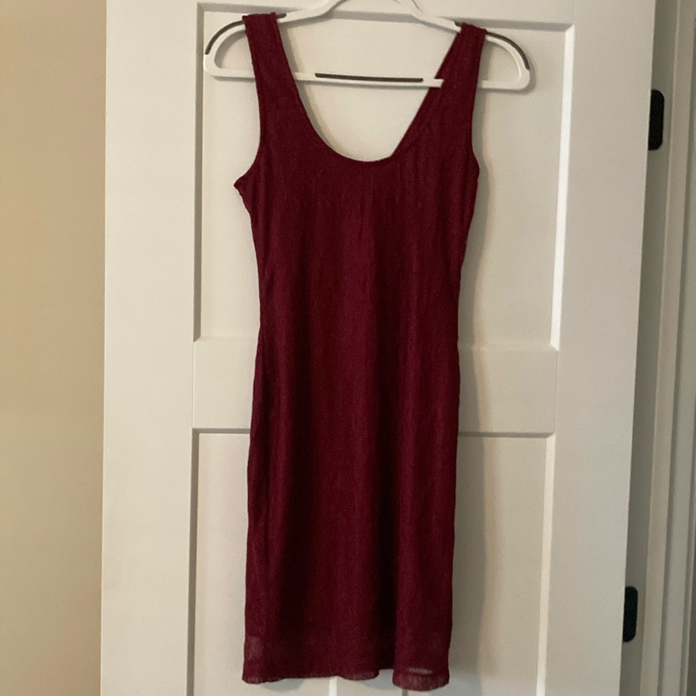 Red lace dress
